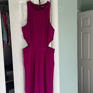 Express wide leg, cut out jumpsuit with pockets. Perfect condition.